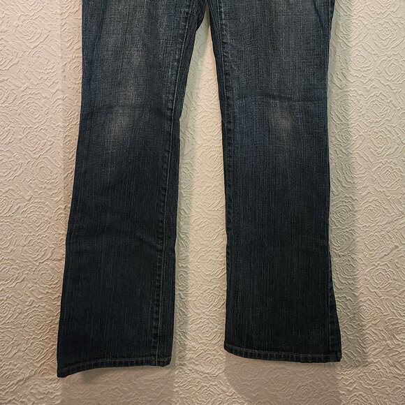Anne Taylor Loft Women's original boot fit medium wash whiskered denim jean sz 6 - Picture 9 of 11
